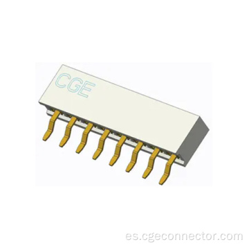 Conector de encabezado hembra de ángulo recto SMT